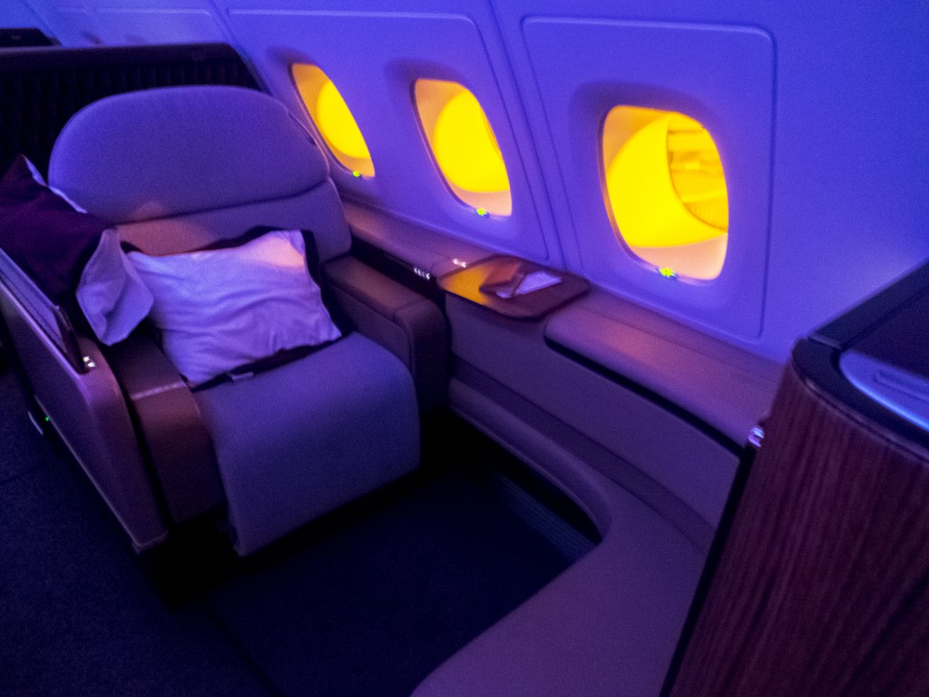 Qatar Airways A380 First Class Sitz