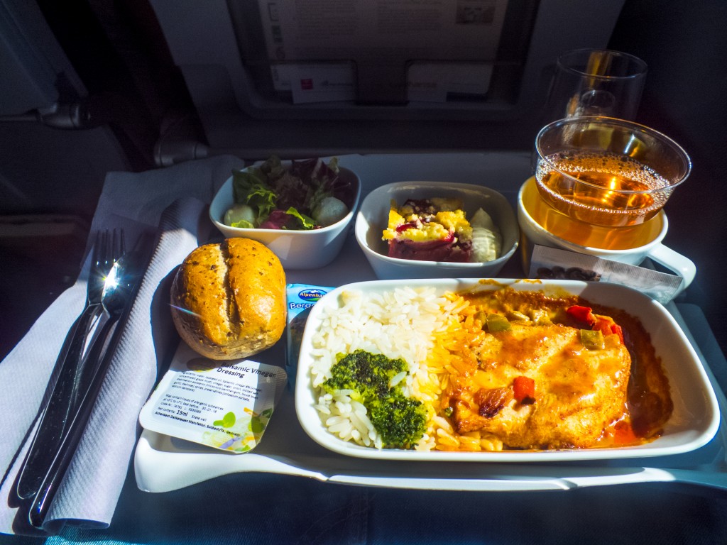 Essen in der Lufthansa Economy Class