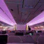 Iberia A340-600 Business Class Kabine mit Mood Lighting