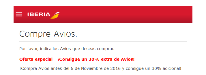 Avios auf iberia.com kaufen