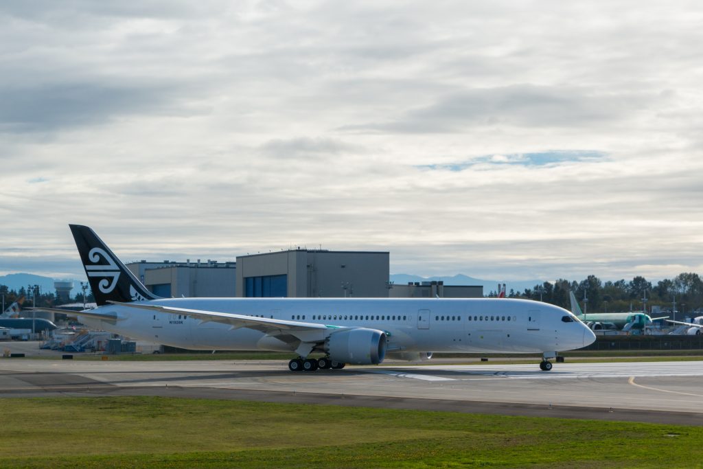 Air New Zealand Boeing 787, Paine Field