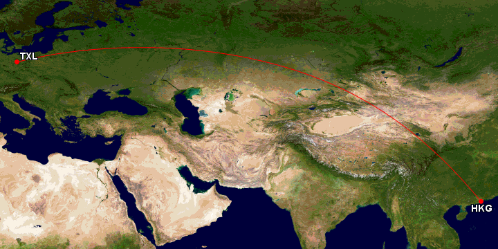 Air Berlin Direktflug nach Hongkong