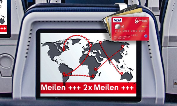 Aktion: Doppelte Meilen mit der airberlin VISA Card sichern