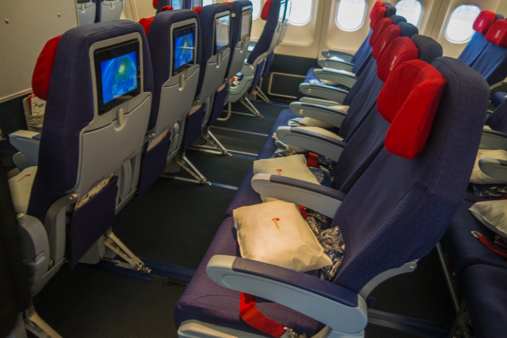 Air Berlin A330 Economy Class XL-Sitze.