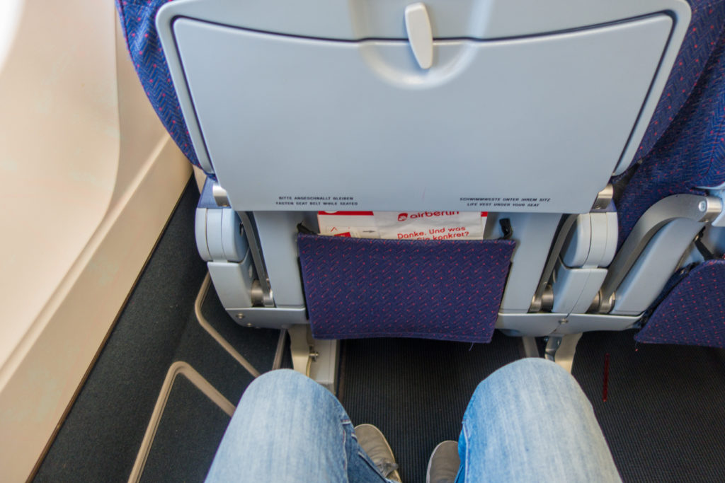 Air Berlin A330 Economy Class XL-Sitze