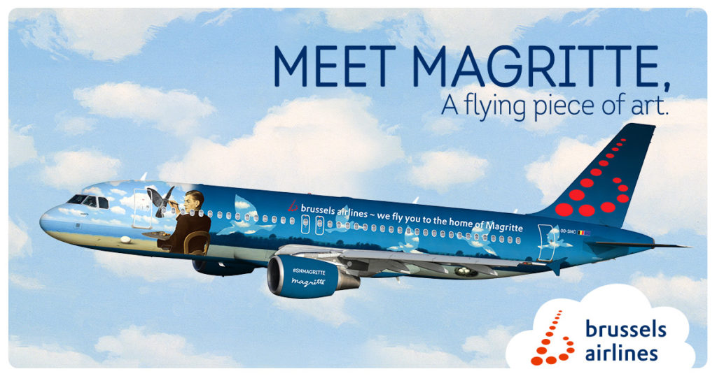 Brussels AIrlines A320 Magritte (via brusselsairlines.com)